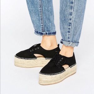 Platform Lace Up Espadrilles